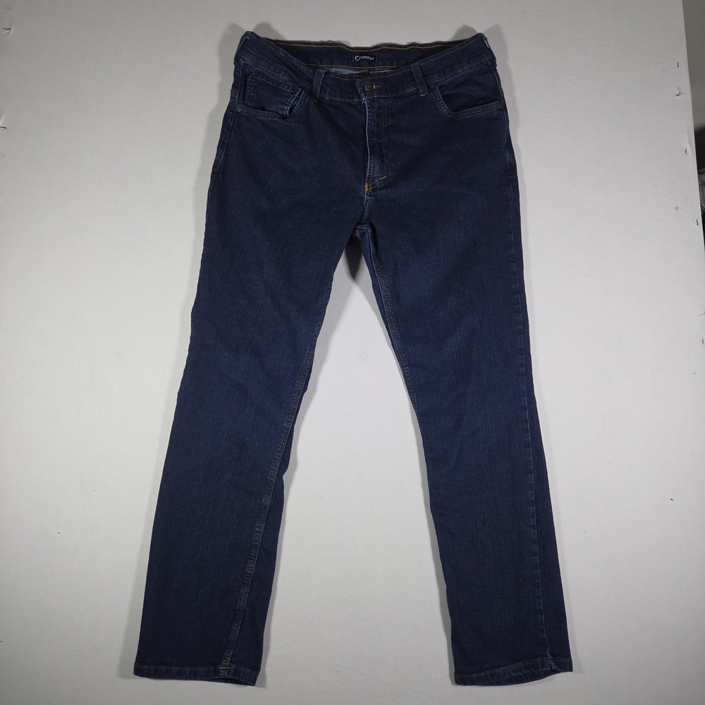 ORIGIN USA Men's Relaxed Fit Denim Jeans Dark Wash W34 L30 Made in America